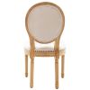 French Style Solid Wood Frame Tufted Velvet Dining Chairs Set of 2, Elegant Oval Back Kitchen Side Chairs for Dining Room & Living Room