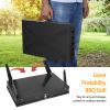 17.32x10.63x2.56in Portable Charcoal Grill Foldable BBQ Suitcase Grill Shelf For Outdoor Camping Picnics Garden Grilling