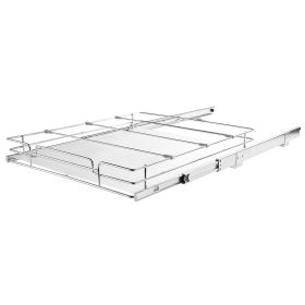 18.5"Wx21"Dx3.5"H Pull Out Cabinet Organizer, Heavy Duty Slide Out Pantry Shelves, Steel Roll Out Drawers, Sliding Drawer Storage for Home Under