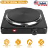 1500W Electric Single Burner Portable Heating Hot Plate Stove Countertop RV Hotplate with Non Slip Rubber Feet 5 Temperature Adjustments