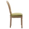 French Style Oval Rattan Back Dining Chairs Set of 2, Solid Wood Kitchen Side Chairs for Dining Room, Living Room & Restaurant