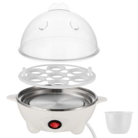 Electric Egg Cooker 7-Capacity BPA-Free Hard-Boiled Egg Maker w/ Auto-Off Measuring Cup for Hard Boiled Steamed Vegetables Seafood Dumplings (Option: 1955)