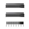 3 Pack Strong Magnetic Spice Rack with 8 Hooks Fridge Oven Microwave Magnetic Storage Shelves Seasoning Holder Organizer for Jars Seasoning Tins Utens